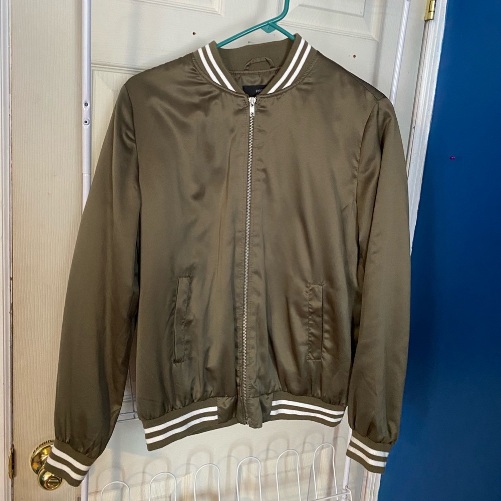 Olive Green Bomber Jacket